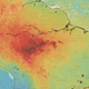 Carbon monoxide emissions over the Amazon for the first two weeks of August